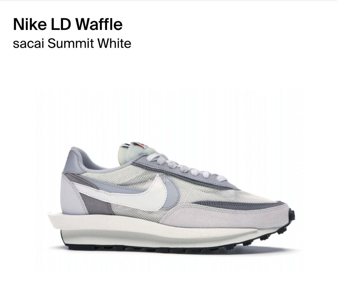 Nike X Sacai LD Waffle Summit White, 女裝, 鞋, 波鞋- Carousell