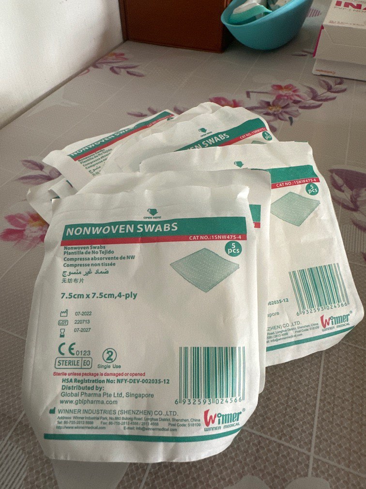 Nonwoven Swabs Health Nutrition Medical Supplies Tools On Carousell