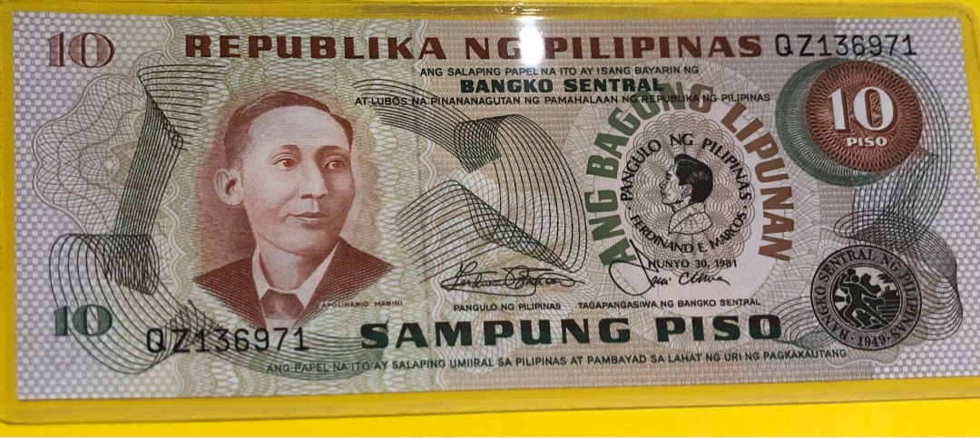 ️ Vintage 1981 Philippines 10 Peso Sampung Piso, Everything Else on ...