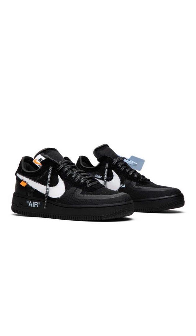 Off white nike air force 1 black Men s Fashion Footwear