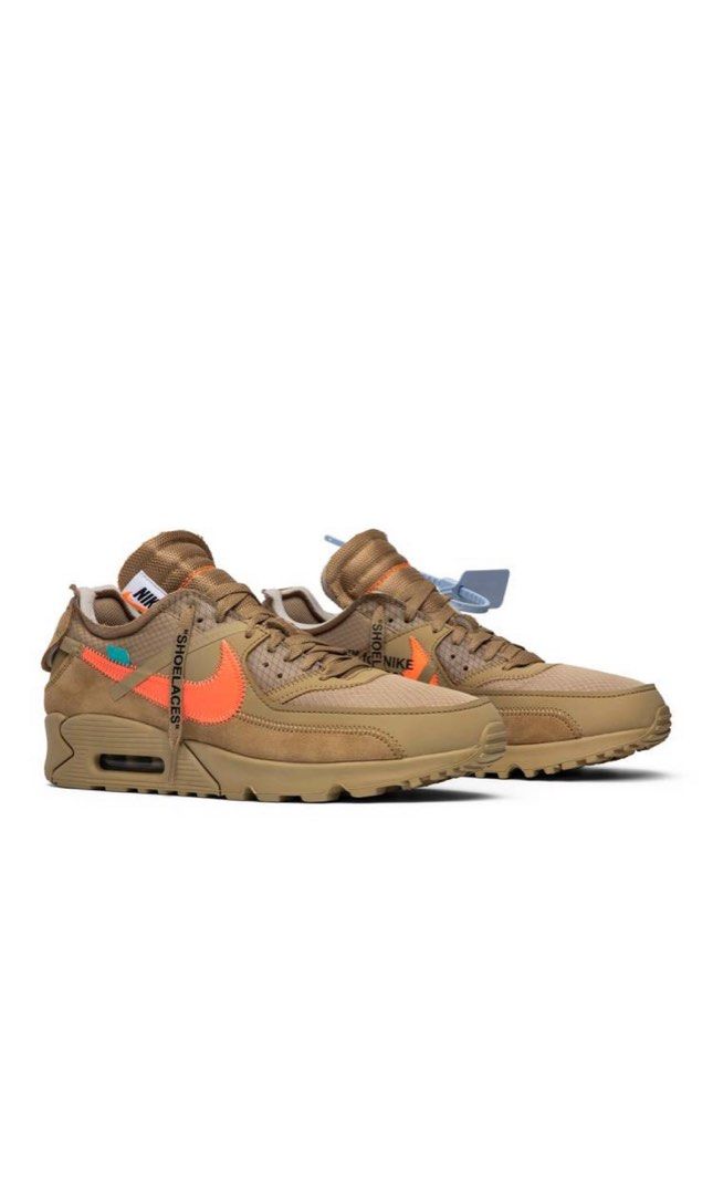Off White Nike Air Max 90 Desert Ore, Men's Fashion, Footwear, Sneakers on  Carousell