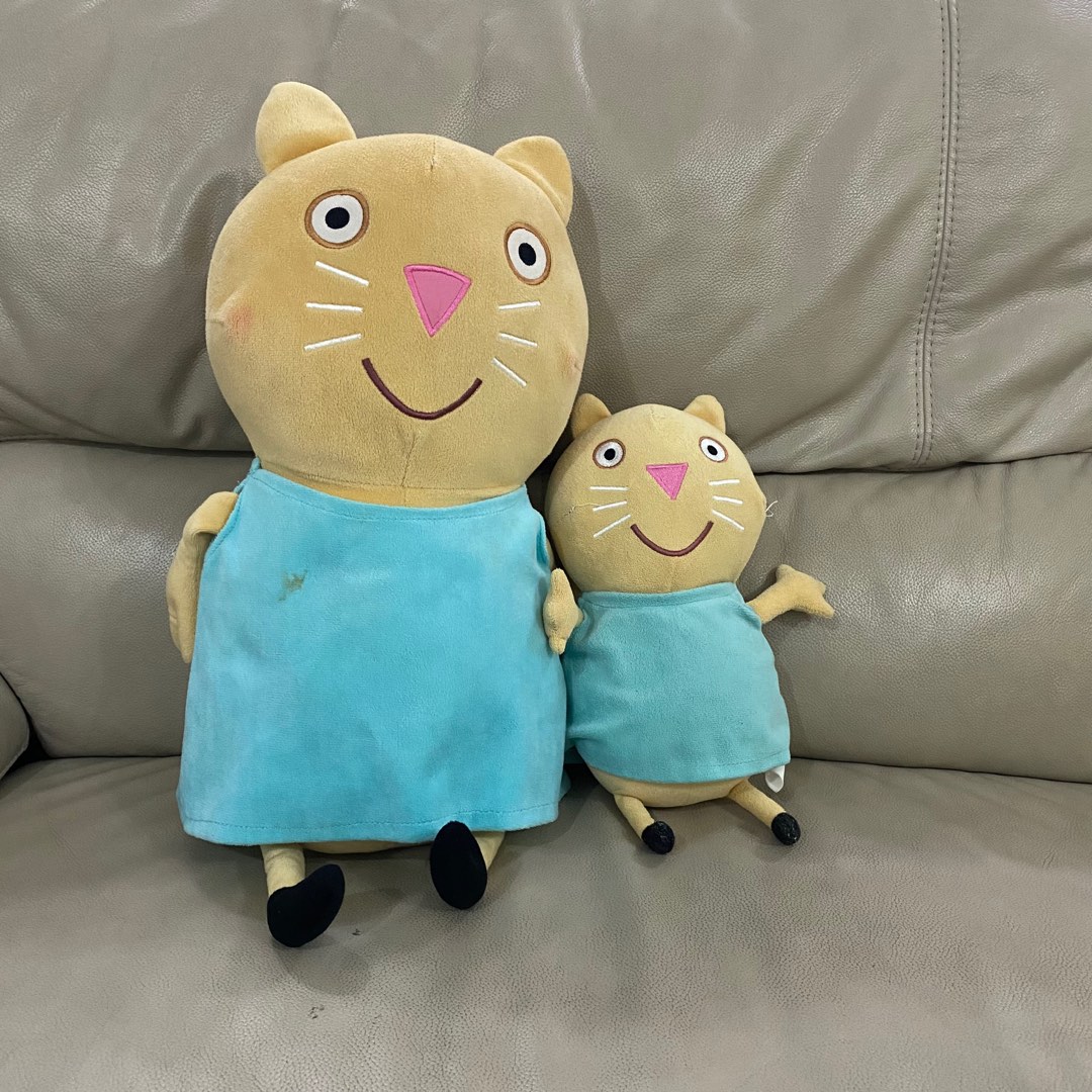 Original Authentic Peppa Pig Candy Cat Plushie Soft Toy Set