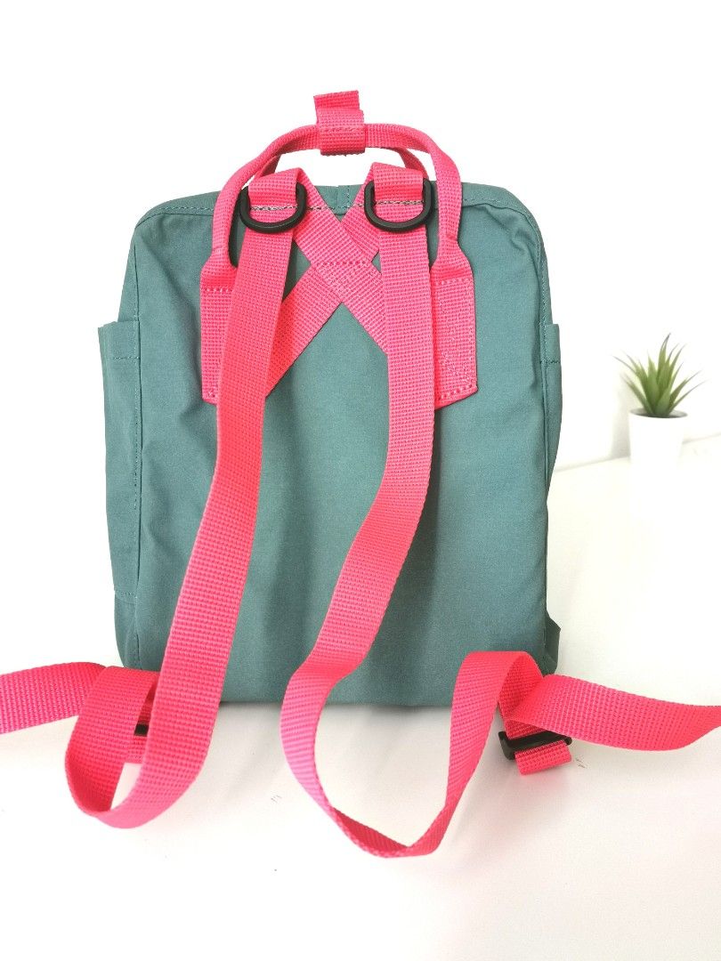 Frost green peach pink kanken mini on sale