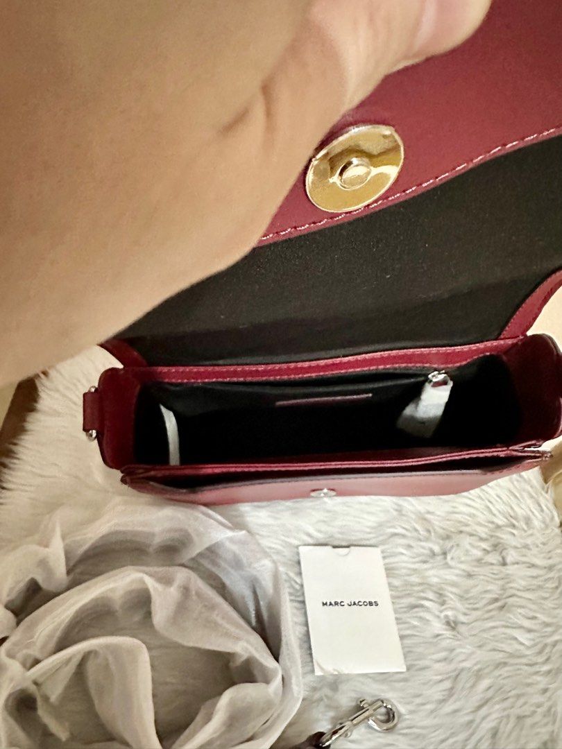 Buy Marc Jacobs Marc Jacobs Leather Full Flap Logo Shoulder Bag Syrah  H901L01RE21 2023 Online