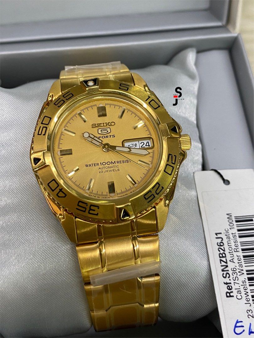 Original Seiko 5 Men s Sports Automatic SNZB26J1 Men s Fashion
