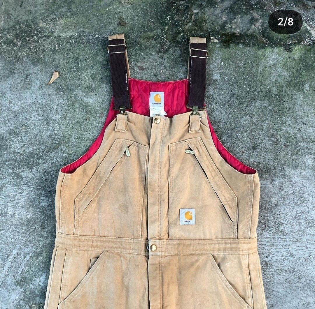 OVERALL CARHARTT R38 Fesyen Pria Pakaian Baju Luaran di Carousell