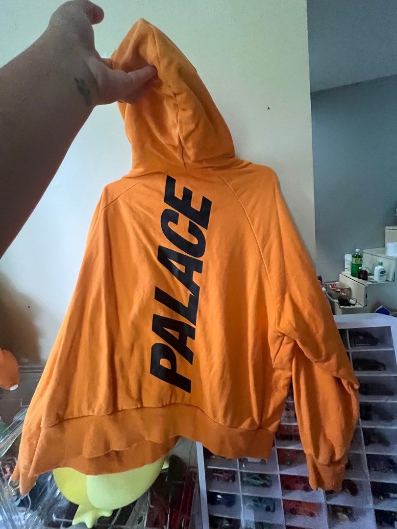 Palace orange shop hoodie