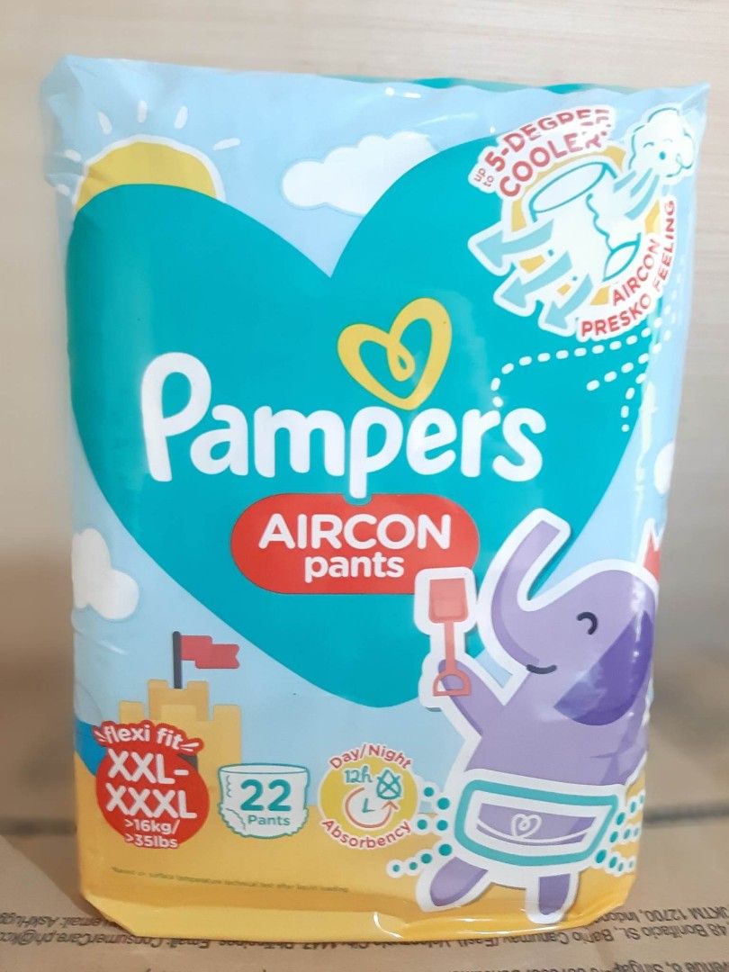 PAMPERS AIRCON PANTS XXL XXXL 22PCS. Babies Kids Bathing