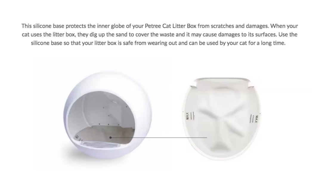 PETREE Automatic Cat Litter Box Replaceable Base ( For Gen 1 ), Pet