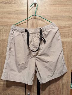 Plain me 卡其色 尼龍 防潑水 伸縮 夏天 短褲 扣環 皮帶 COP1724