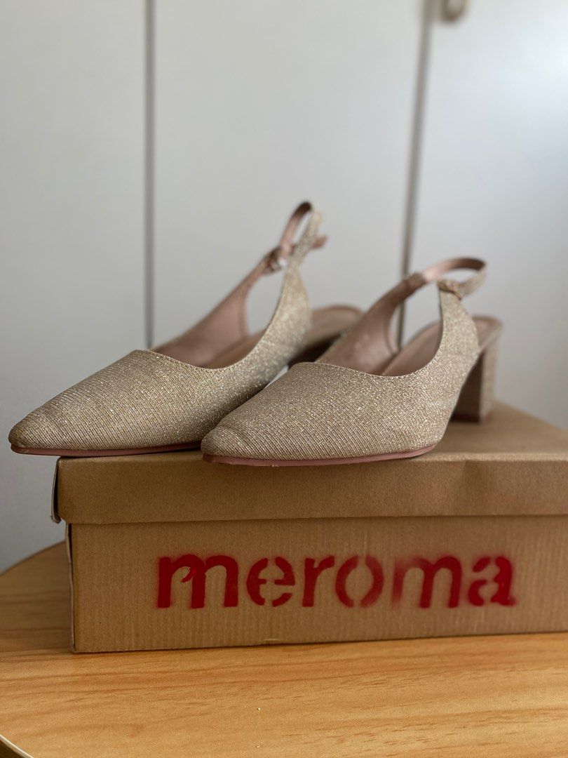 Silver block heels size cheap 9