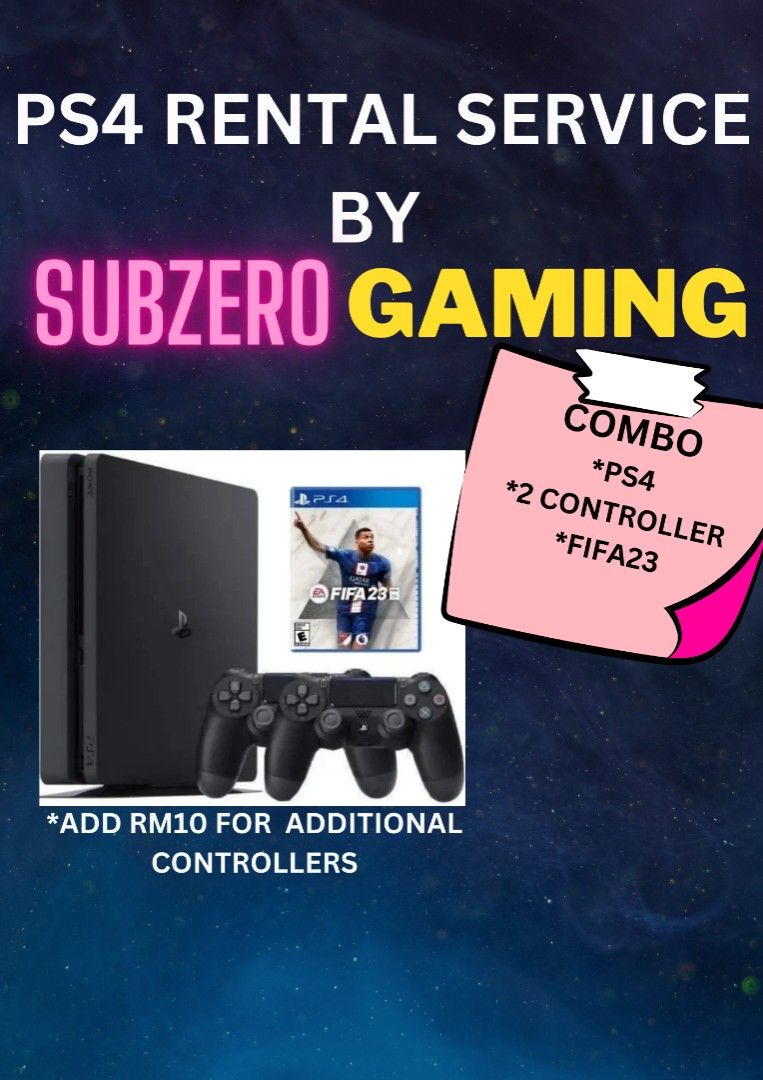 Renting ps4 outlet