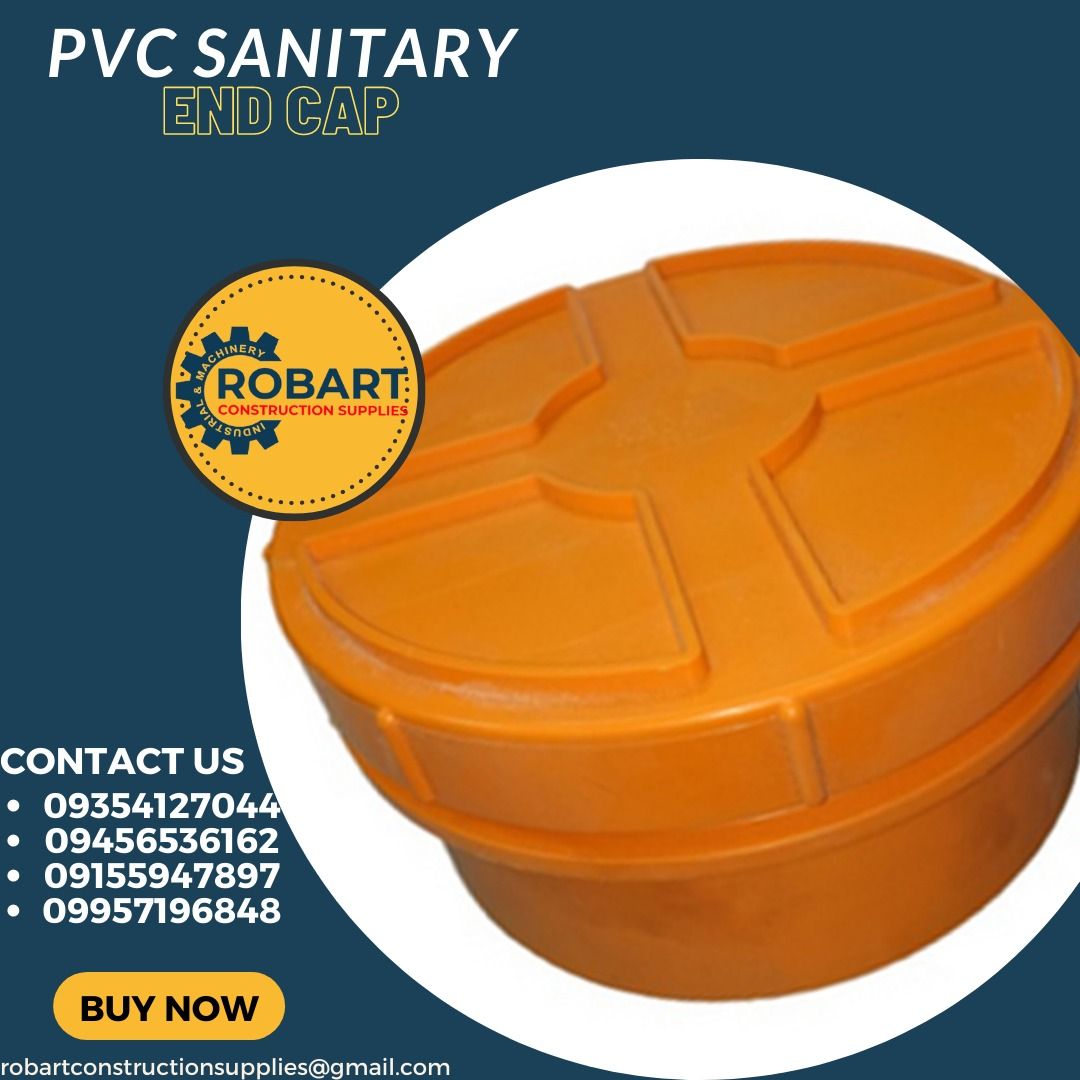 PVC SANITARY END CAP 3" ORANGE on Carousell