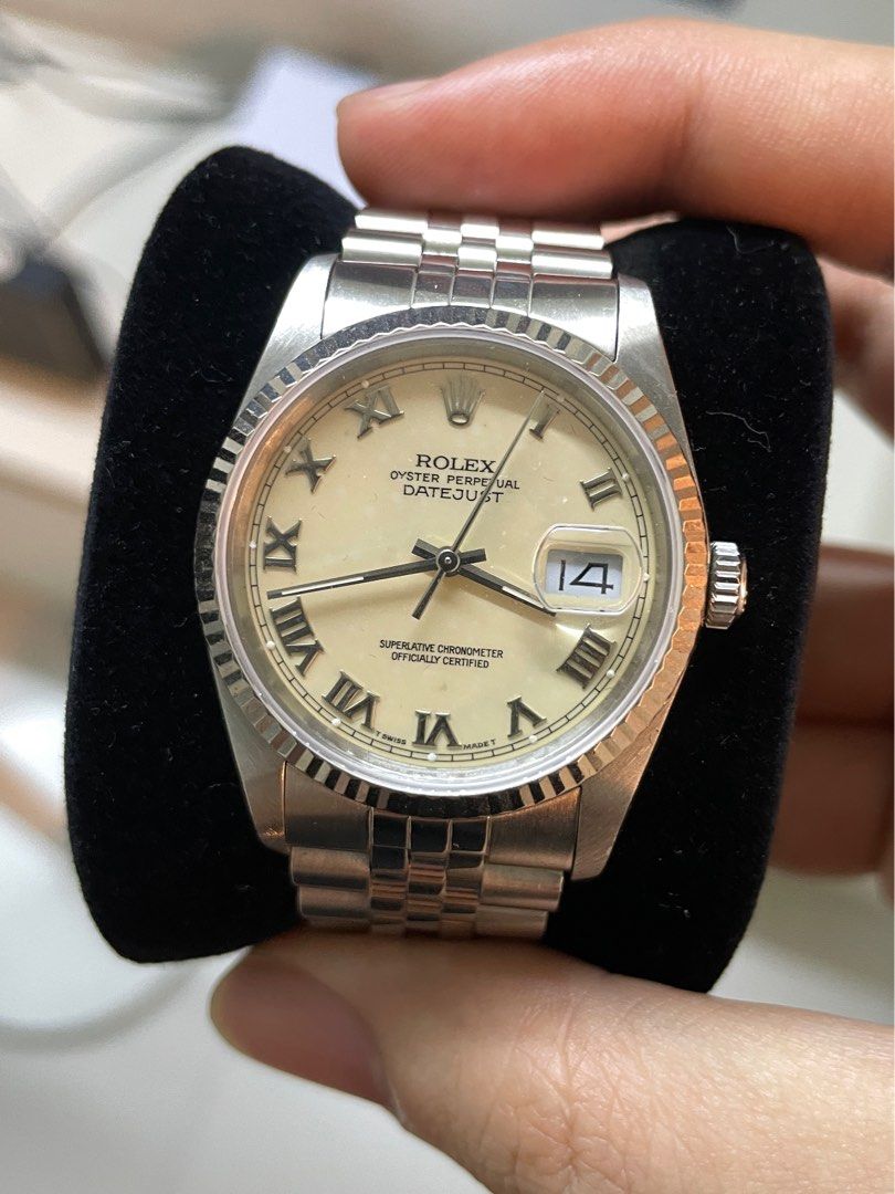 Rare Vintage Rolex Datejust Panna Dial 36mm