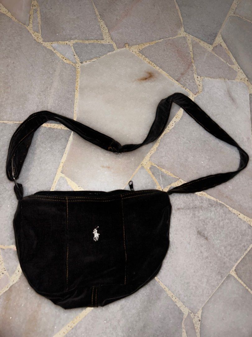 reworked polo ralph lauren sling bag, Men's Fashion, Bags, Sling Bags