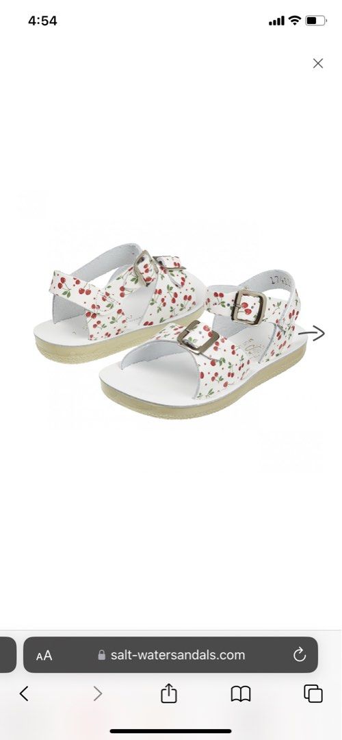 Salt water sandal Surfer Cherry Kids Sandals Women s Fashion