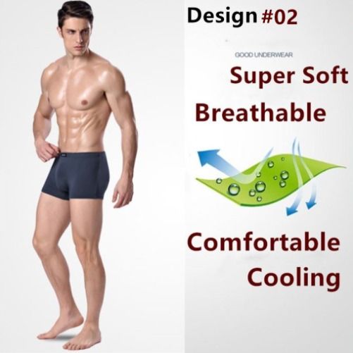 1 Pc 100% Pure Silk Knit Men's Underwear Briefs Size L Xl 2xl 3xl