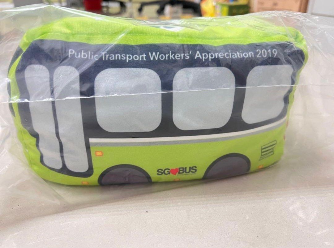 SG Bus Plushie/Neck Pillow, Hobbies & Toys, Toys & Games on Carousell
