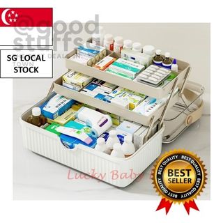 Household Medicine Cabinet With Large Capacity, Multi-layer Medical Storage  Box For Medication, First Aid, 3-tier Organizer, Storage Container
