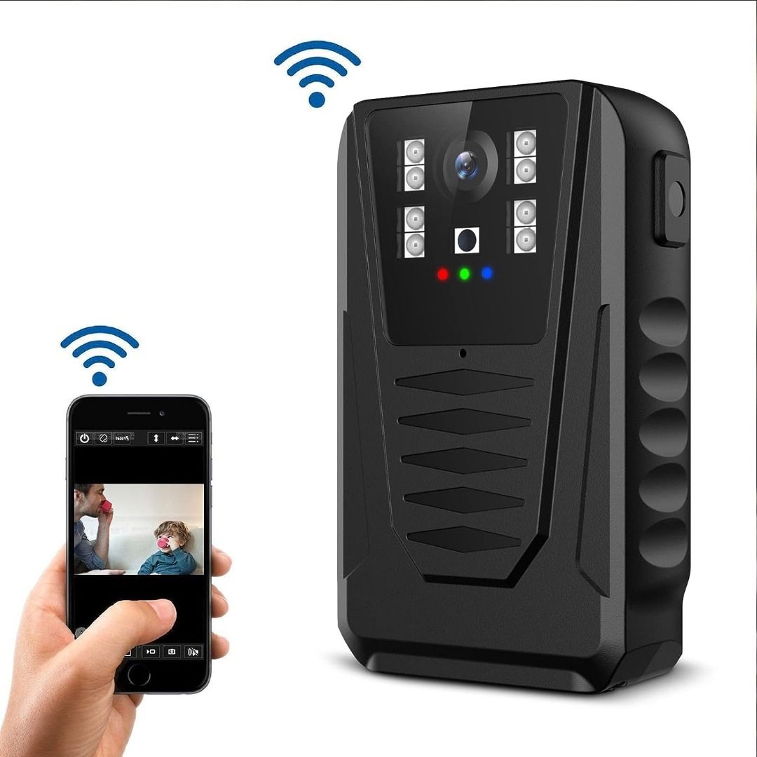 Singapore ready stock, 870W WiFi version Mini Police Body Camera, 1080P ...