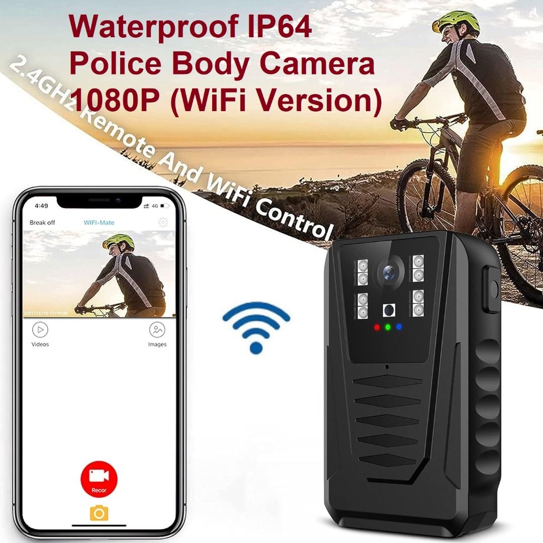 Singapore ready stock, 870W WiFi version Mini Police Body Camera, 1080P ...