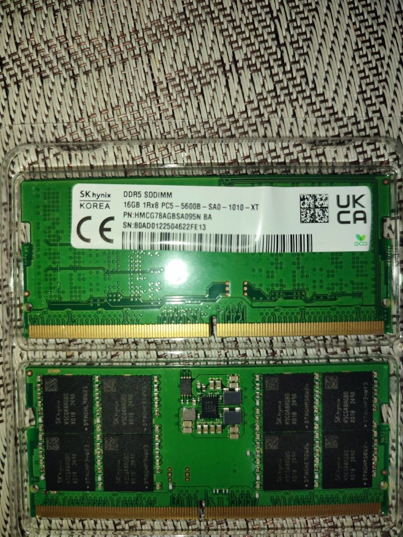 SK Hynix 16GB DDR5 5600MHz Desktop RAM - UDIMM, Non-ECC, PC5-5600B, 288-Pin, For Dell HP Lenovo