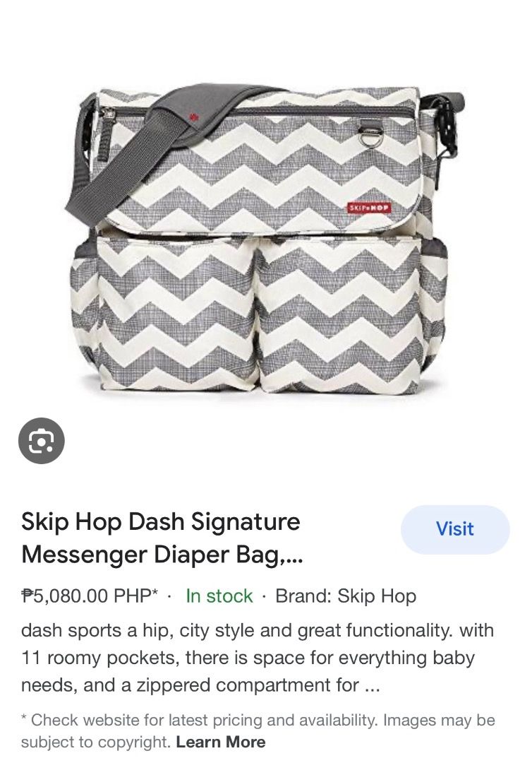Hip hop deals diaper bag