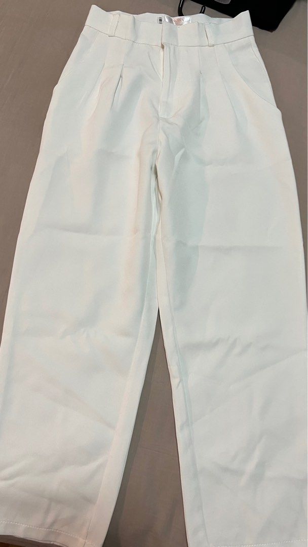 White casual trousers hot sale