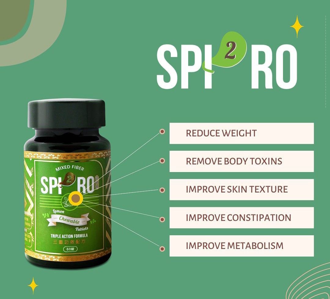 Spiro Chewable Tablets for Weight Loss, Health & Nutrition, Health