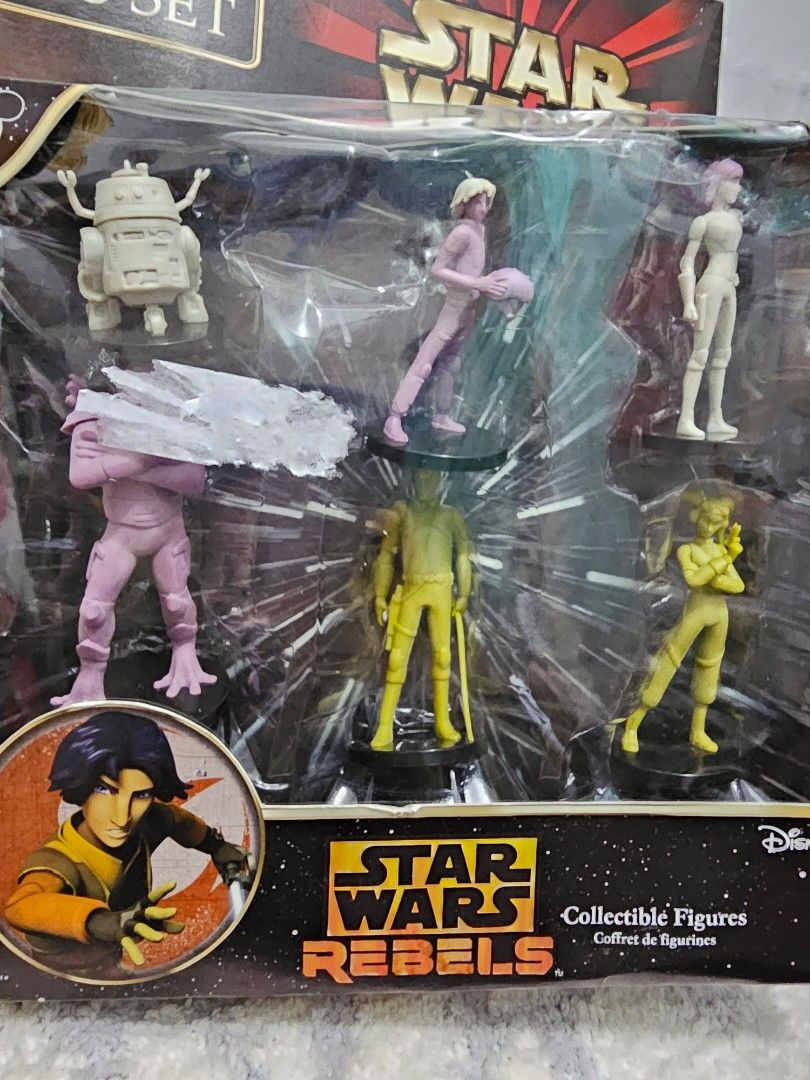 Star Wars Rebels Collectible Figures (Category: Figurines & Statues) located in Baguio. Submitted by thriftfinds_2600 (Listing ID 1244599713, Image 2). Description: Item is new but box not in mint condition. Check all photos for details. MOP: Gcash MOD: Flash.