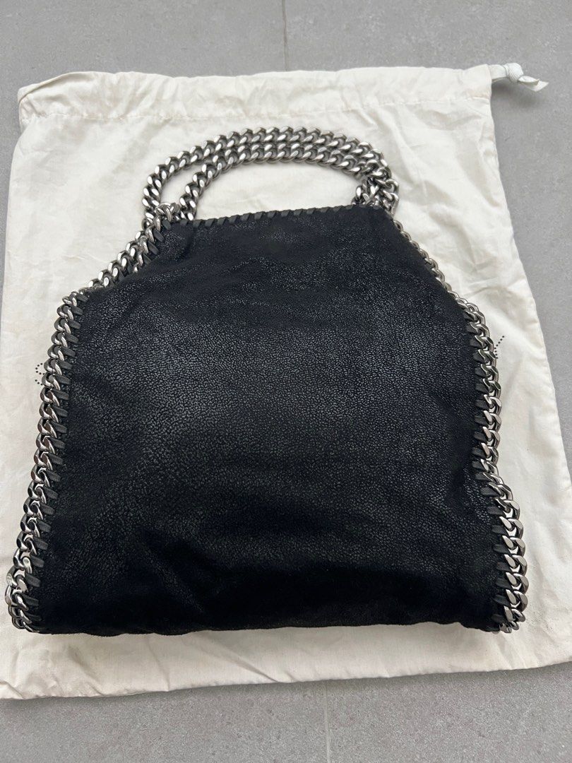 Stella McCartney Falabella Mini Black Bag with Stars Women s
