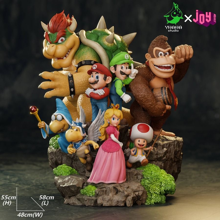 Statue Collector - Nintendo - Mario Et Yoshi - 48cm - Figurine de