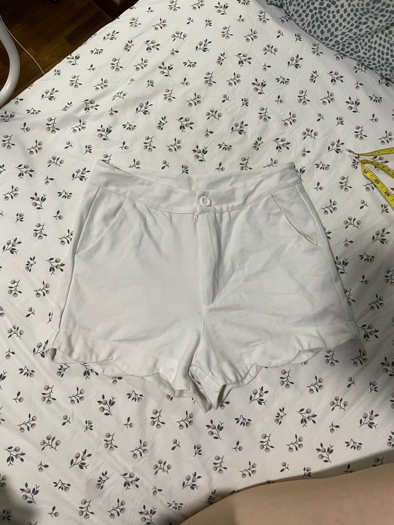 White best sale soft shorts