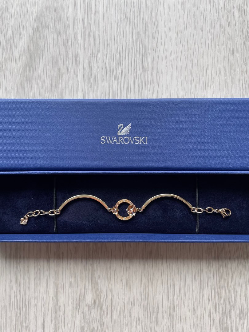 Swarovski geometric bangle on sale