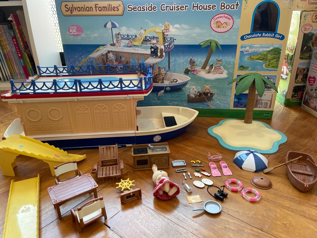 Sylvanian families house boat shop