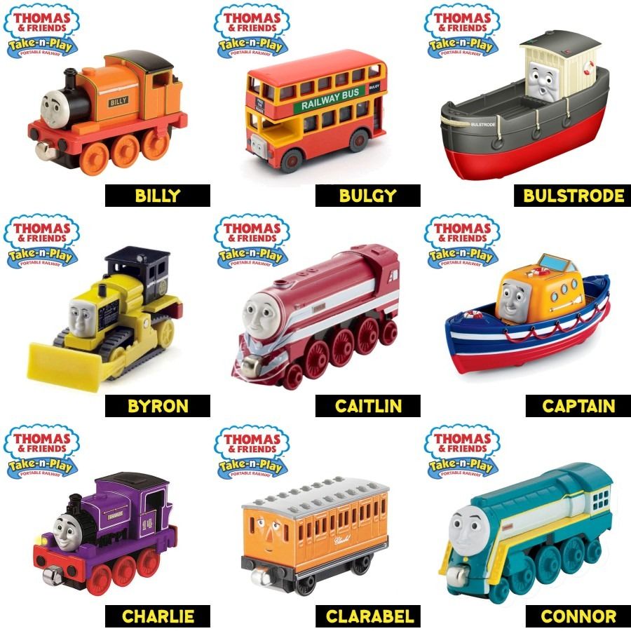 Take-N-Play Diecast Thomas Trains Annie Bill Connor Diesel Donald