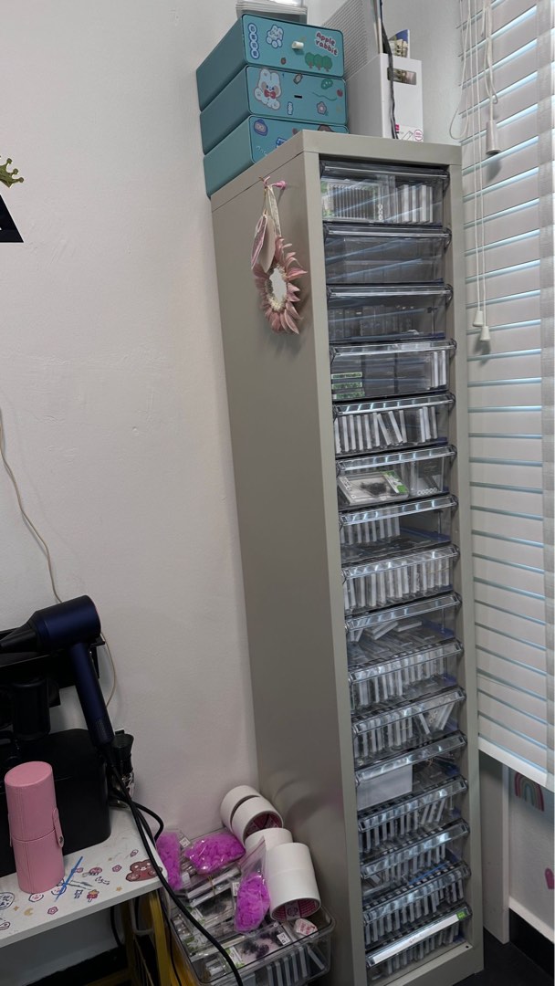 Tall metal drawer storage drawer Furniture Home Living Home