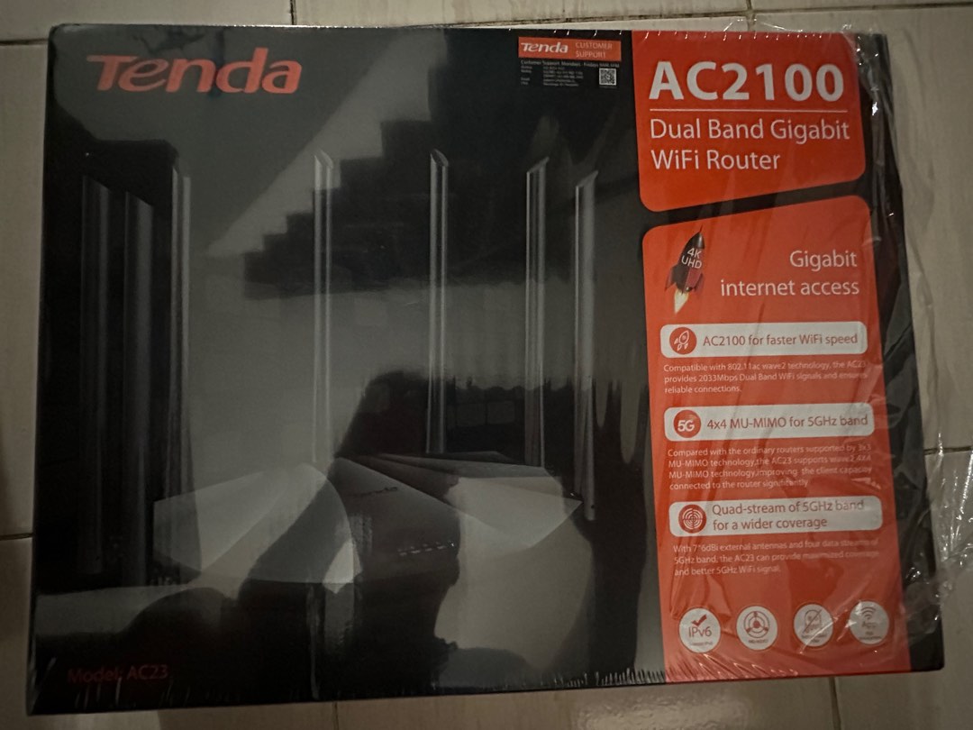Tenda AC23 Router, Computers & Tech, Office & Business Technology on ...