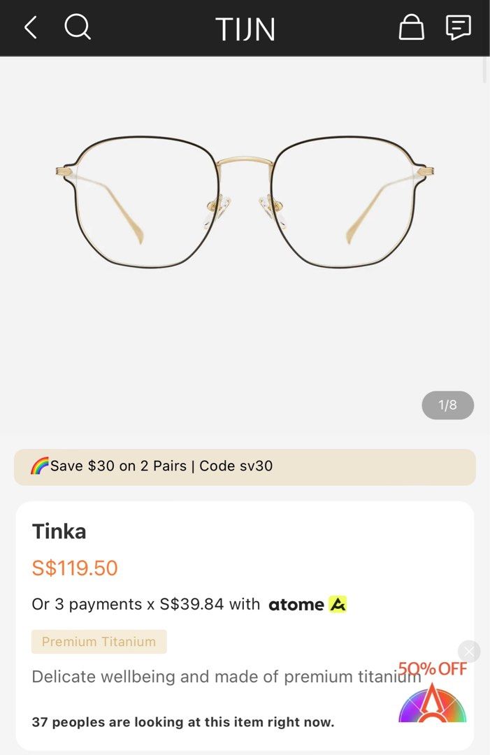 Tijn eyewear top