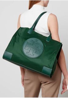 TORY BURCH: Ella Tote bag in nylon - Blue  Tory Burch tote bags 87116  online at