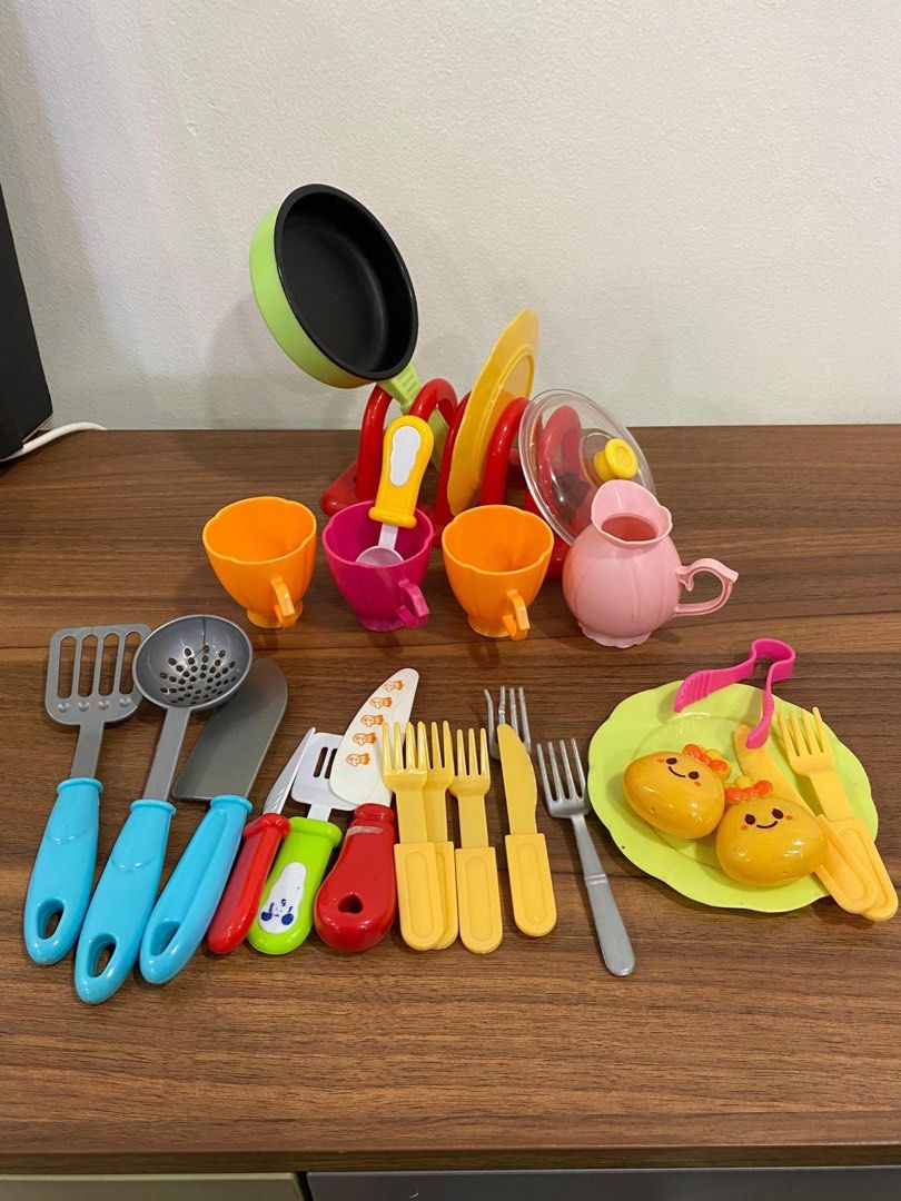 Toy Kitchen Cutlery, Babies & Kids, Infant Playtime on Carousell