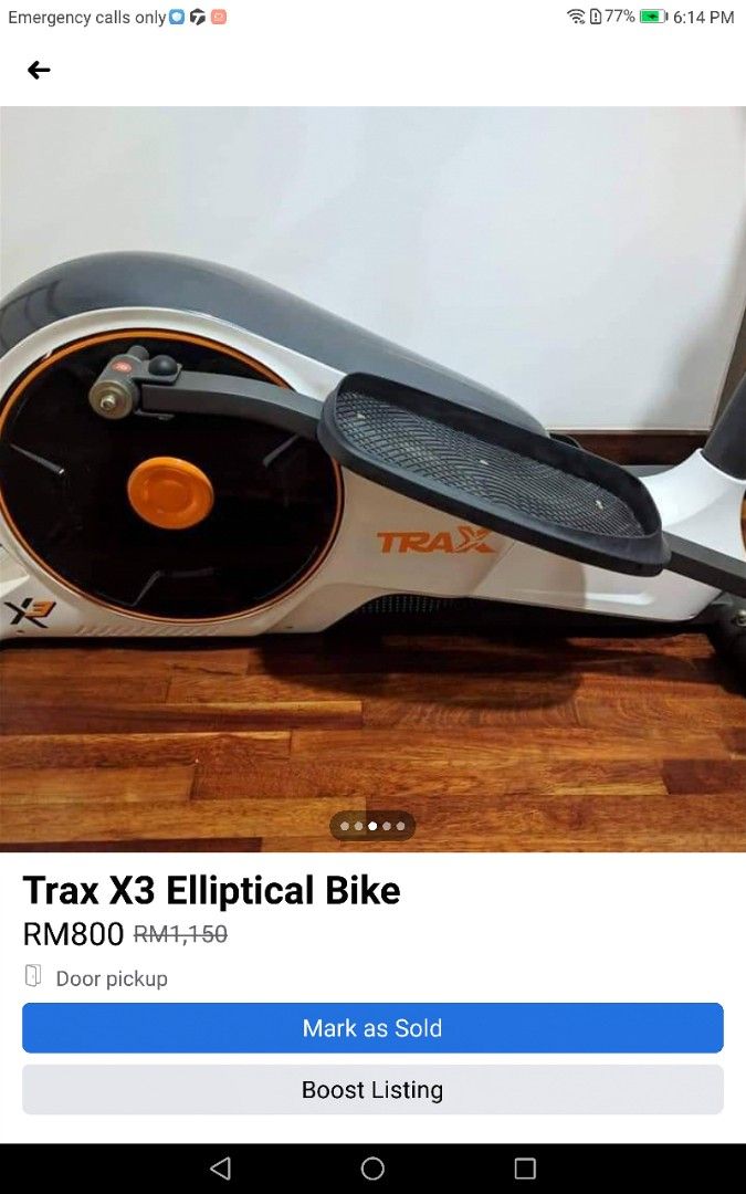 Trax elliptical bike x3 new arrivals