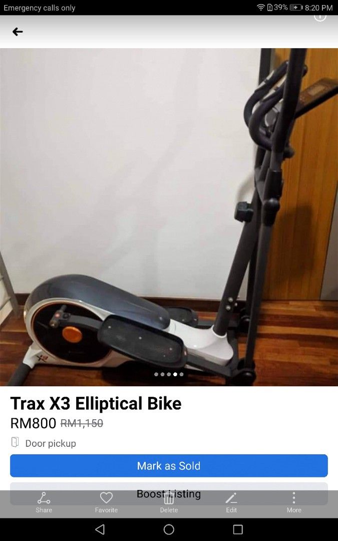 Trax elliptical bike x3 hotsell