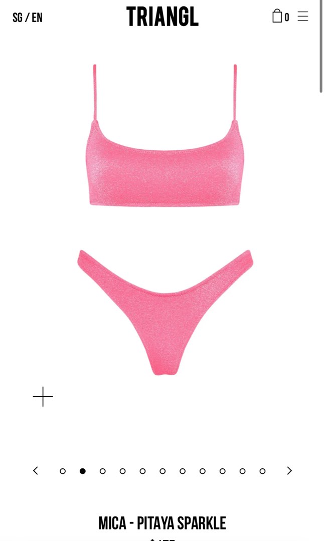 XXS) Triangl Mica bikini - Pitaya Sparkle, Women's Fashion