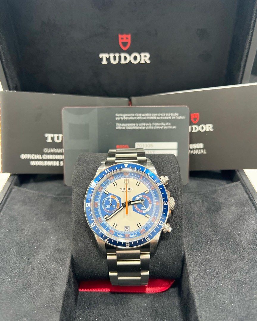 Tudor heritage chrono blue 70330b sales