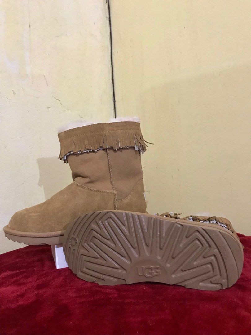 Ugg classic short fringe online