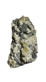 UV Reactive Calcite with Druzy Quartz, Fluorite and Pyrite