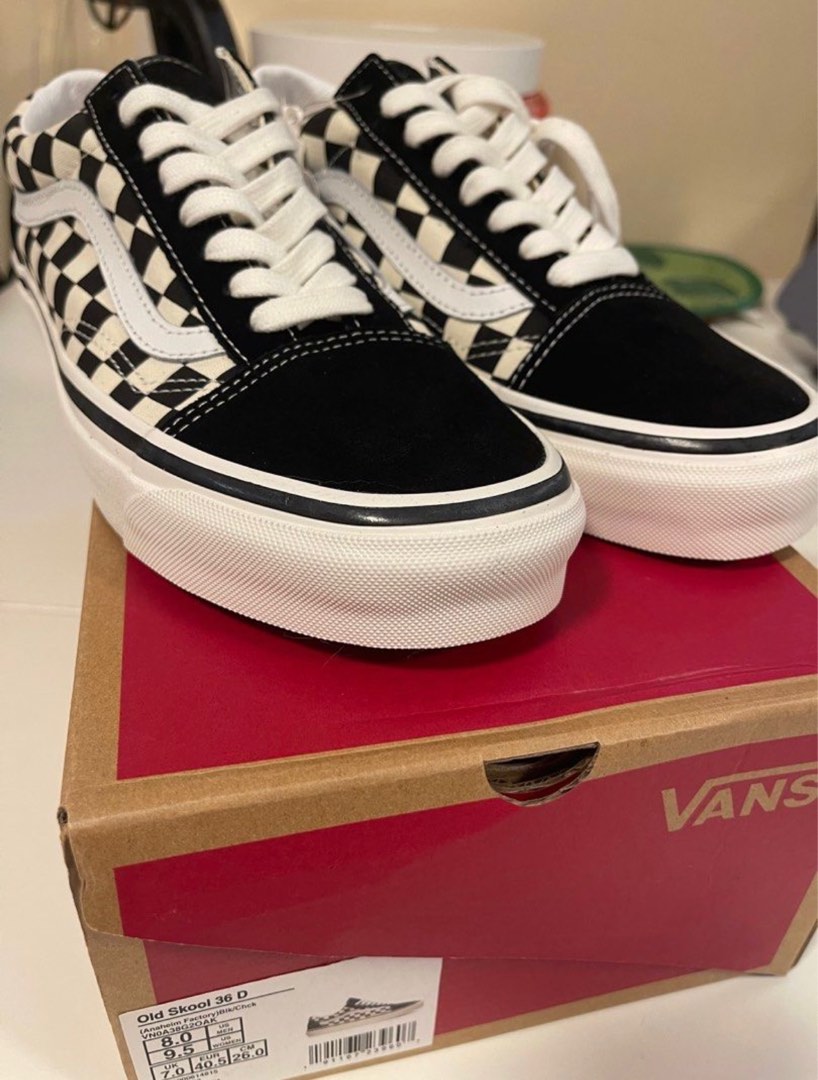 Vans Checkerboard Old Skool Dx (全新40.5碼）, 男裝, 鞋, 便服鞋