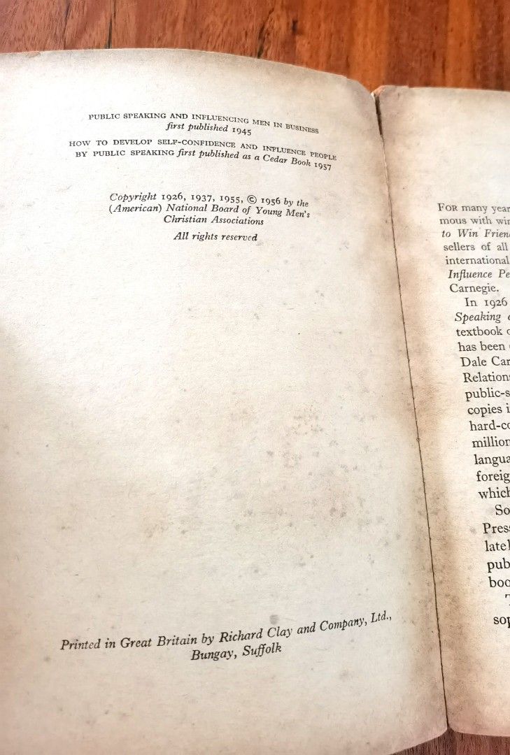 How To Develop Self Confidence And Influence People By Public Speaking Book By Dale Carnegie