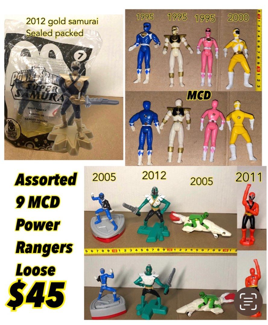 Vintage McDonald’s Burger King MISC toys - power rangers ⭐️backstreet ...